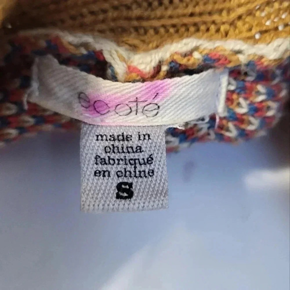 Urban Outfitters Ecote Aztec Open Front Fringe Details Sweater Cardigan(S) - Picture 10 of 12